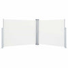 Cremefarbene Seitenmarkise Solimna ausziehbar 140x1000cm