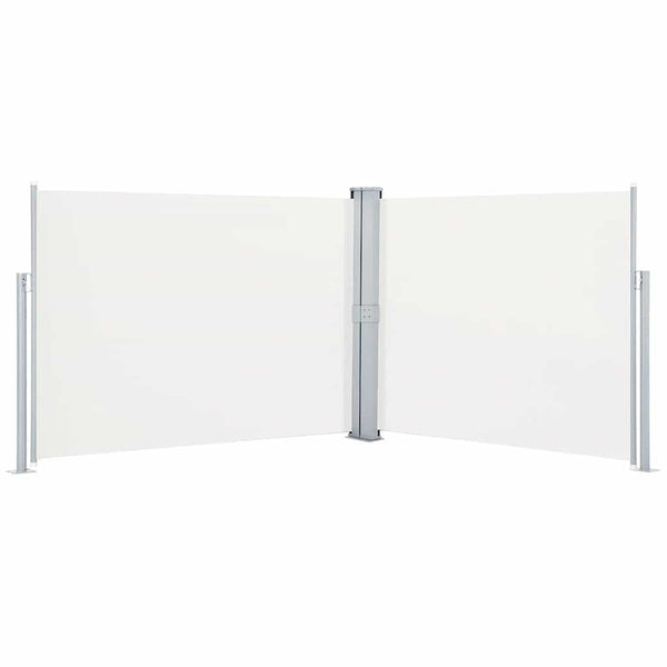 Cremefarbene Seitenmarkise Solimna ausziehbar 140x1000cm