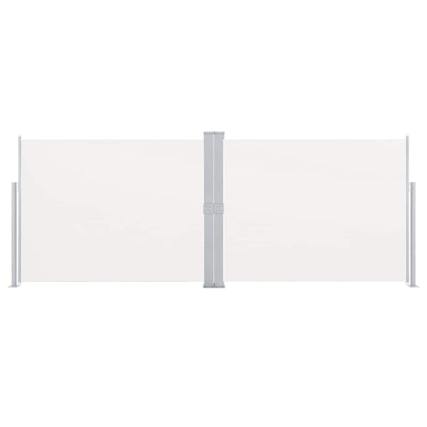 Cremefarbene Seitenmarkise Solimna ausziehbar 140x1000cm