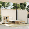 Cremefarbene Seitenmarkise Solimna ausziehbar 140x1000cm