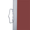 Braune ausziehbare Seitenmarkise Solimna 140x1000cm