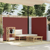 Braune ausziehbare Seitenmarkise Solimna 140x1000cm