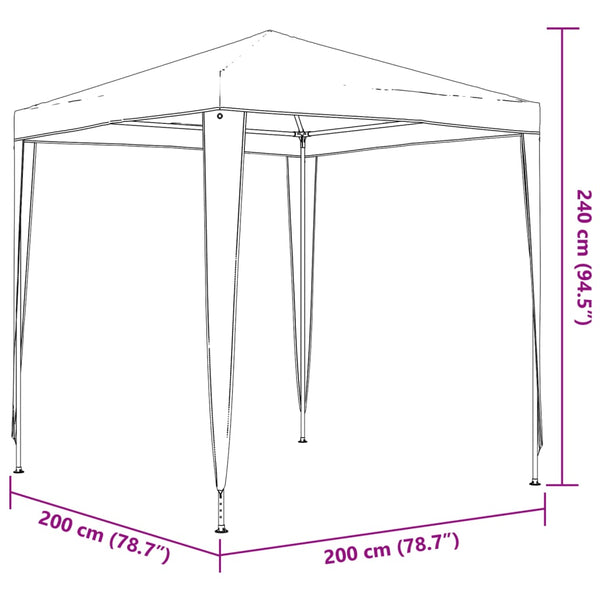 Blaues Partyzelt Nam 2x2 m