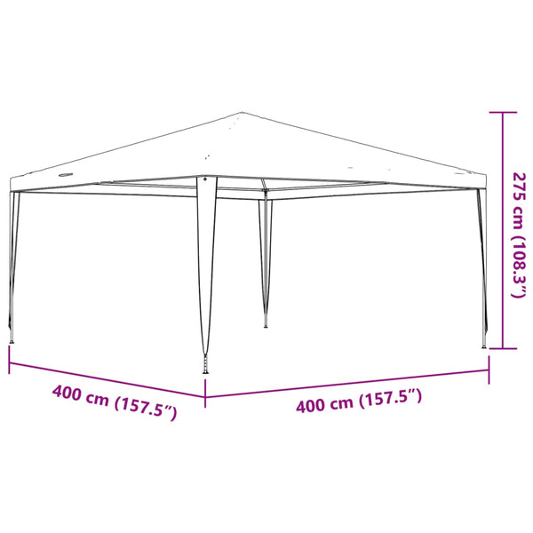 Blaues Partyzelt Nam 4x4 m