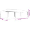 Grünes Profi-Festzelt Nam 4x9 m (90 g/m²)