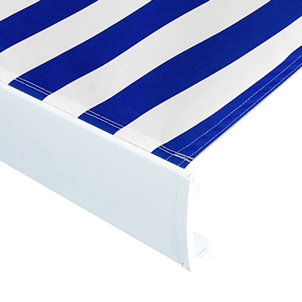 Blau-weißes Markisenstoff Adelia 450x300cm