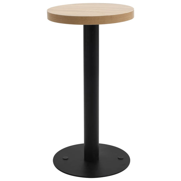Hellbrauner Bistrotisch Iraida 40 cm (MDF)