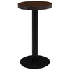 Dunkelbrauner Bistrotisch Iraida 40cm (MDF)