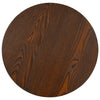 Dunkelbrauner Bistrotisch Iraida 40cm (MDF)