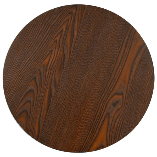 Dunkelbrauner Bistrotisch Iraida 40cm (MDF)