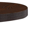 Dunkelbrauner Bistrotisch Iraida 40cm (MDF)