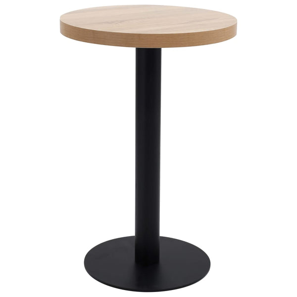 Hellbrauner Bistrotisch Iraida 50cm (mdf)