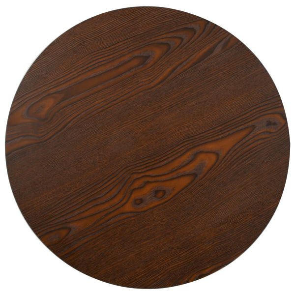 Dunkelbrauner Bistrotisch Iraida 50 cm (MDF)