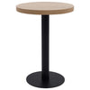 Iraida 60cm hellbrauner Bistrotisch (MDF)