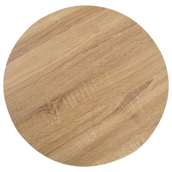 Iraida 60cm hellbrauner Bistrotisch (MDF)