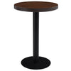 Dunkelbrauner Bistrotisch Iraida 60 cm (MDF)