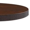 Dunkelbrauner Bistrotisch Iraida 60 cm (MDF)