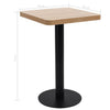 Procobie Bistrotisch 50x50cm hellbraun (MDF)