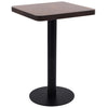 Dunkelbrauner Bistrotisch Procobie 50x50cm (MDF)