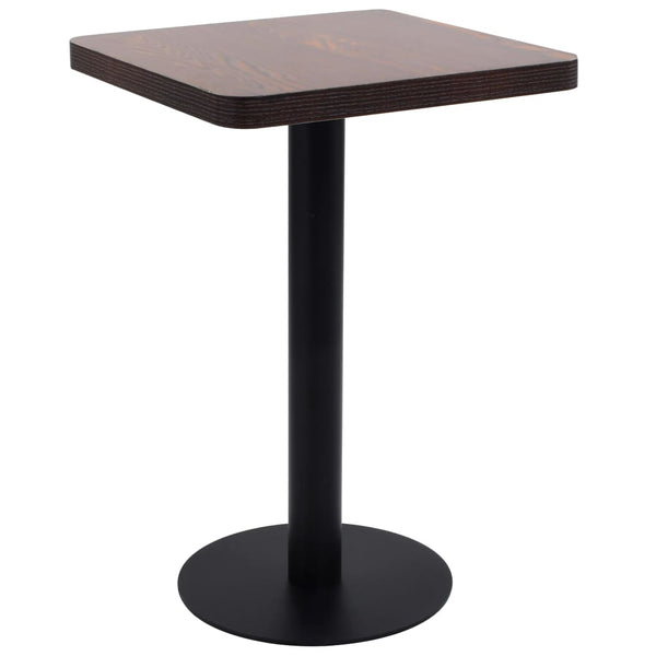 Dunkelbrauner Bistrotisch Procobie 50x50cm (MDF)