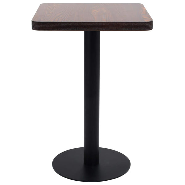 Dunkelbrauner Bistrotisch Procobie 50x50cm (MDF)