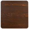 Dunkelbrauner Bistrotisch Procobie 50x50cm (MDF)