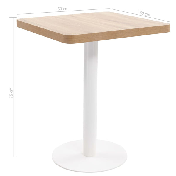 Procobie Bistrotisch 60x60cm hellbraun (MDF)