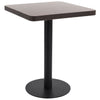 Dunkelbrauner Bistrotisch Procobie 60x60cm (MDF)