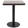 Dunkelbrauner Bistrotisch Procobie 60x60cm (MDF)