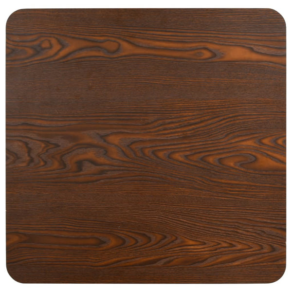 Dunkelbrauner Bistrotisch Procobie 60x60cm (MDF)