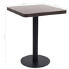 Dunkelbrauner Bistrotisch Procobie 60x60cm (MDF)