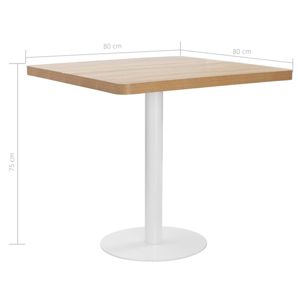 Procobie Bistrotisch 80x80cm hellbraun (MDF)