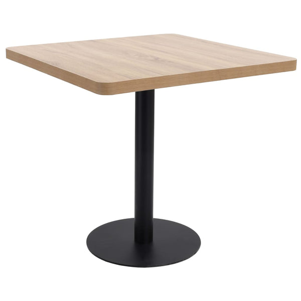80x80cm hellbrauner Procobie Bistrotisch (MDF)