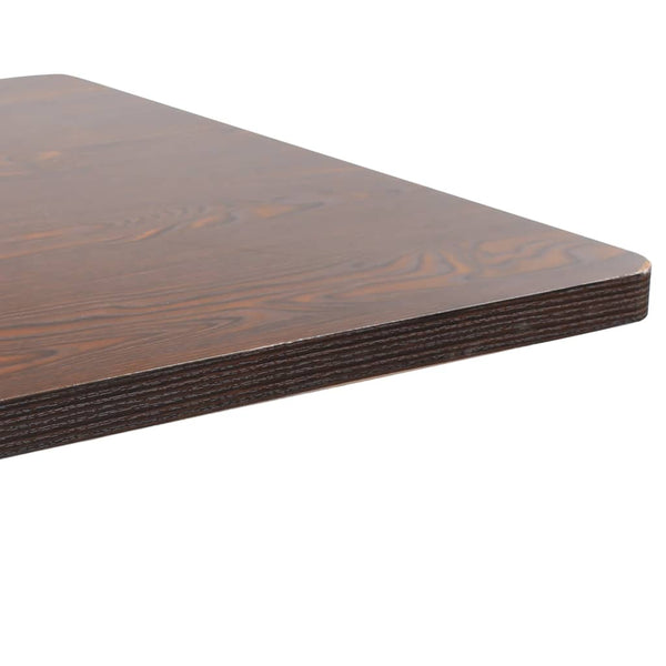 Dunkelbrauner Bistrotisch Grindel 80x80cm (MDF)
