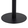 Dunkelbrauner Bistrotisch Grindel 80x80cm (MDF)