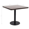 Dunkelbrauner Bistrotisch Grindel 80x80cm (MDF)