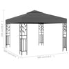 Anthrazit Pavillon Rey 3x3 m