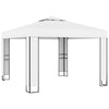Weißer Pavillon mit Doppelter Dach Ghenia 3x3 m