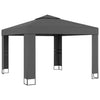 Anthrazitfarbener Pavillon mit Doppeldach Ghenia 3x3 m