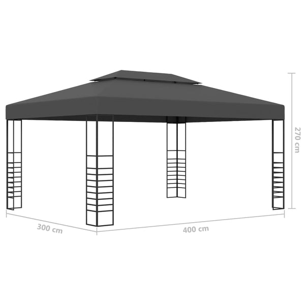 Anthrazit Pavillon Maegan 3x4 m