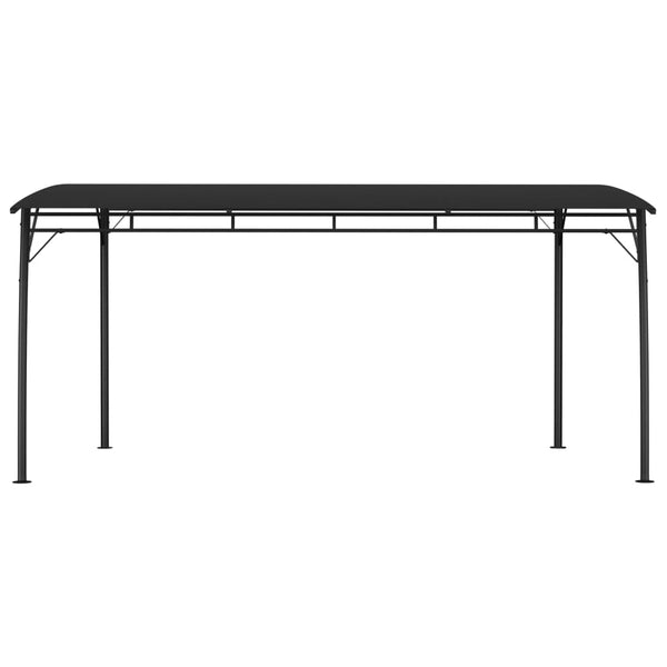Anthrazitfarbener Gartensonnenpavillon Dinistranschi 4x3x2,55 m