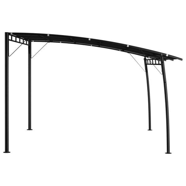 Anthrazitfarbener Gartensonnenpavillon Dinistranschi 4x3x2,55 m