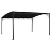 Anthrazitfarbener Gartensonnenpavillon Dinistranschi 4x3x2,55 m