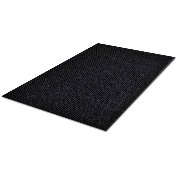 Schwarze Fußmatte Irofte 117x220cm (PVC)