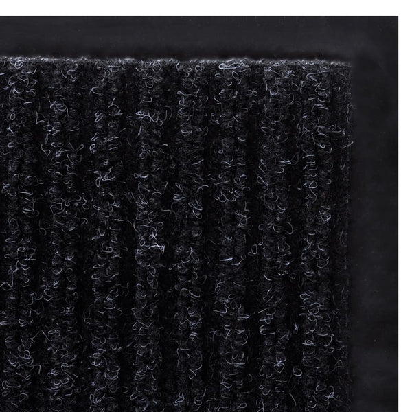 Schwarze Fußmatte Irofte 117x220cm (PVC)