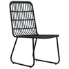 Schwarzes Bistro-Set Gazda (3-teilig Polyrattan)