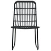 Schwarzes Bistro-Set Gazda (3-teilig Polyrattan)