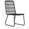 Schwarzes Bistro-Set Gazda (3-teilig Polyrattan)