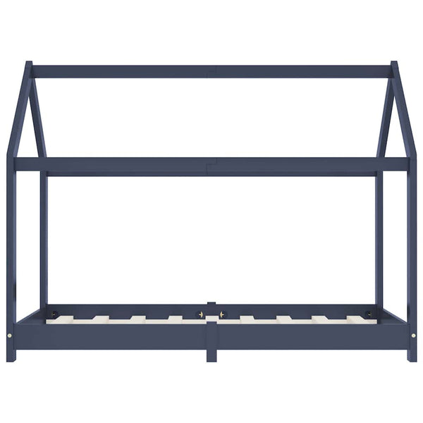 Graues Kinderbettgestell Satmar 70x140cm (Kiefer)