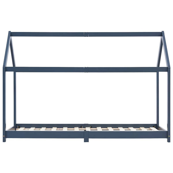 Graues Kinderbettgestell Satmar 90x200cm (Kiefer)